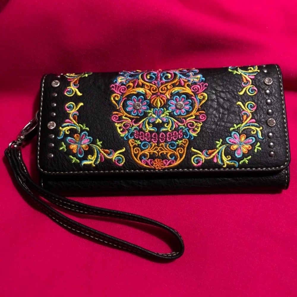 Montana West Calavera clutch wallet